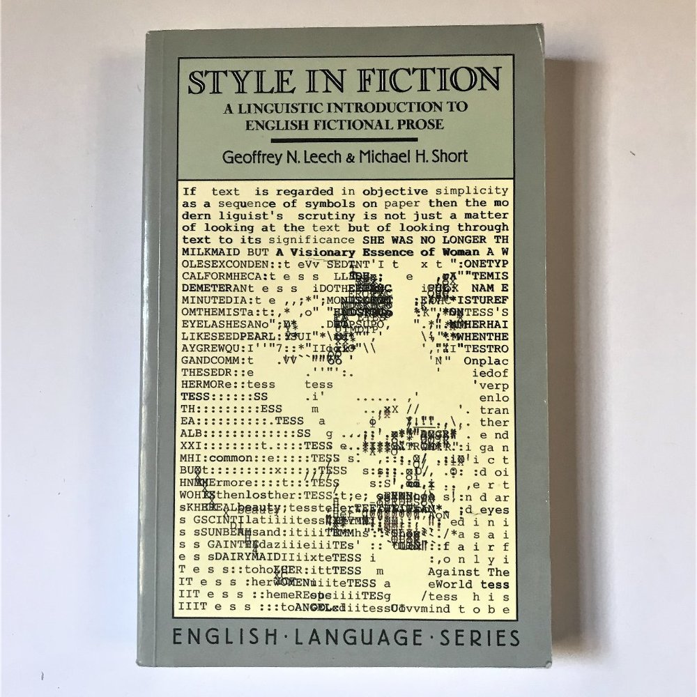 Style in Fiction, A Linguistic Introduction to English Fictional Prose